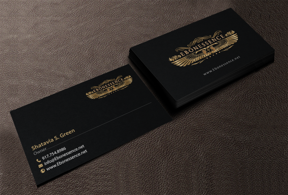 Diseño de Tarjeta de Presentación por chandrayaan.creative para EBONESSENCE | Diseño #10731011