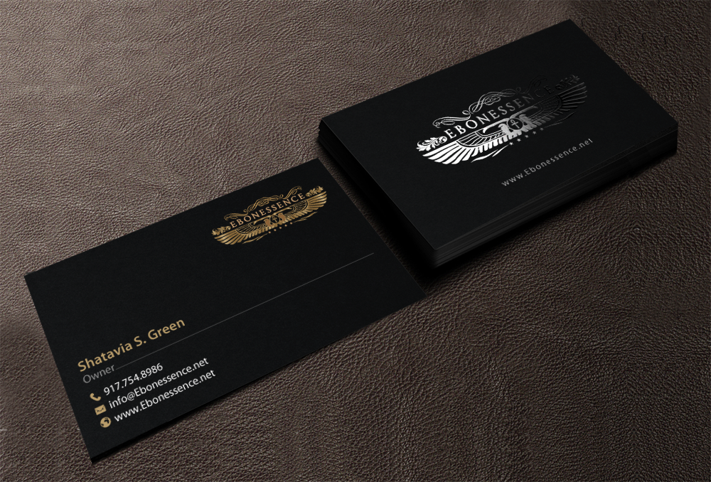 Business Card Design by chandrayaan.creative for EBONESSENCE | Design #10731013