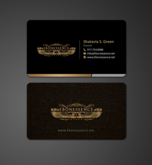 Business Card Design by chandrayaan.creative for EBONESSENCE | Design: #10734469