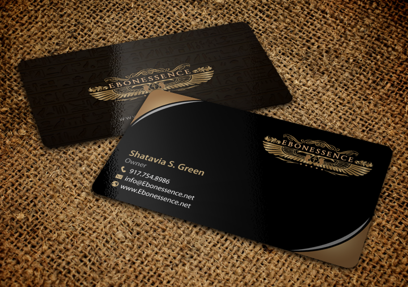 Business Card Design by chandrayaan.creative for EBONESSENCE | Design #10741378
