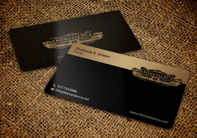 Business Card Design by chandrayaan.creative for EBONESSENCE | Design #10741379