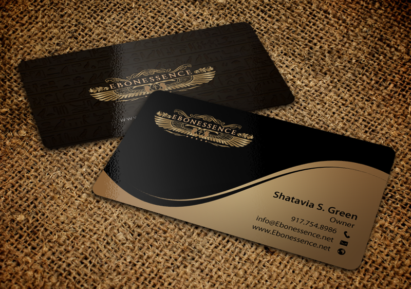 Business Card Design by chandrayaan.creative for EBONESSENCE | Design #10741380