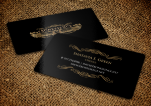 Business Card Design by chandrayaan.creative for EBONESSENCE | Design: #10741381