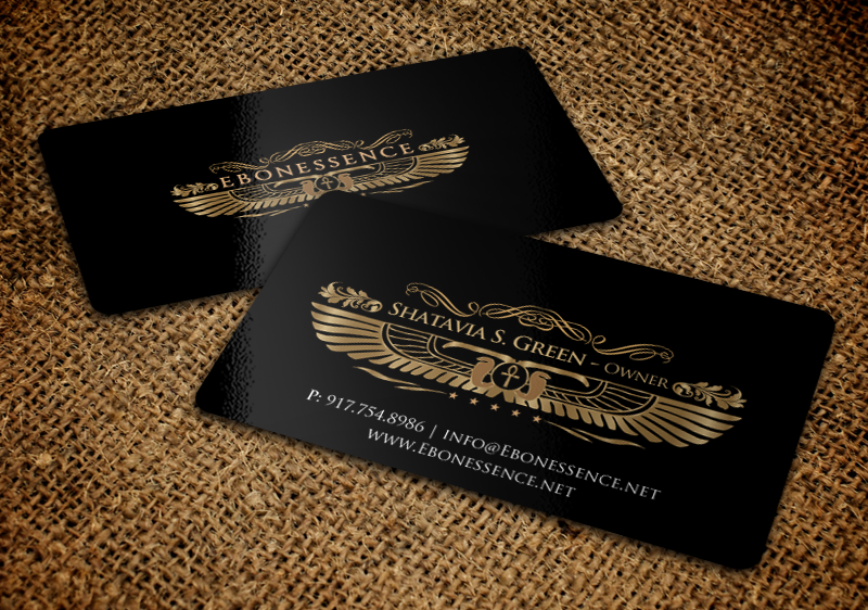 Diseño de Tarjeta de Presentación por chandrayaan.creative para EBONESSENCE | Diseño #10741388