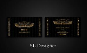 Business Card Design by SL Designer for EBONESSENCE | Design: #10729045