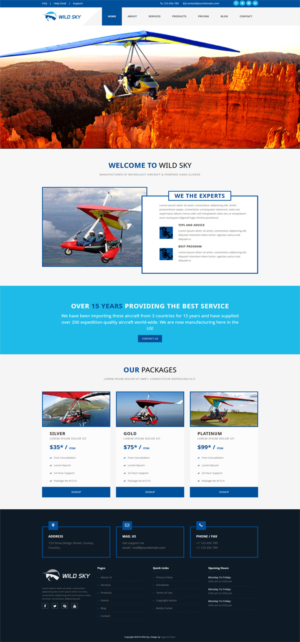 Microlight Aircraft Website Project | Web Design by bdesigner9