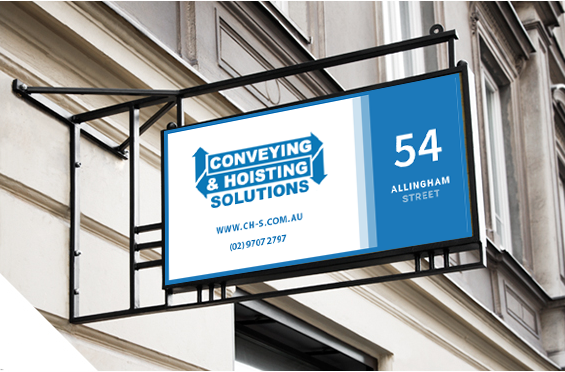 Signage Design by Binboro for Conveying & Hoisting Solutions | Design #10884827