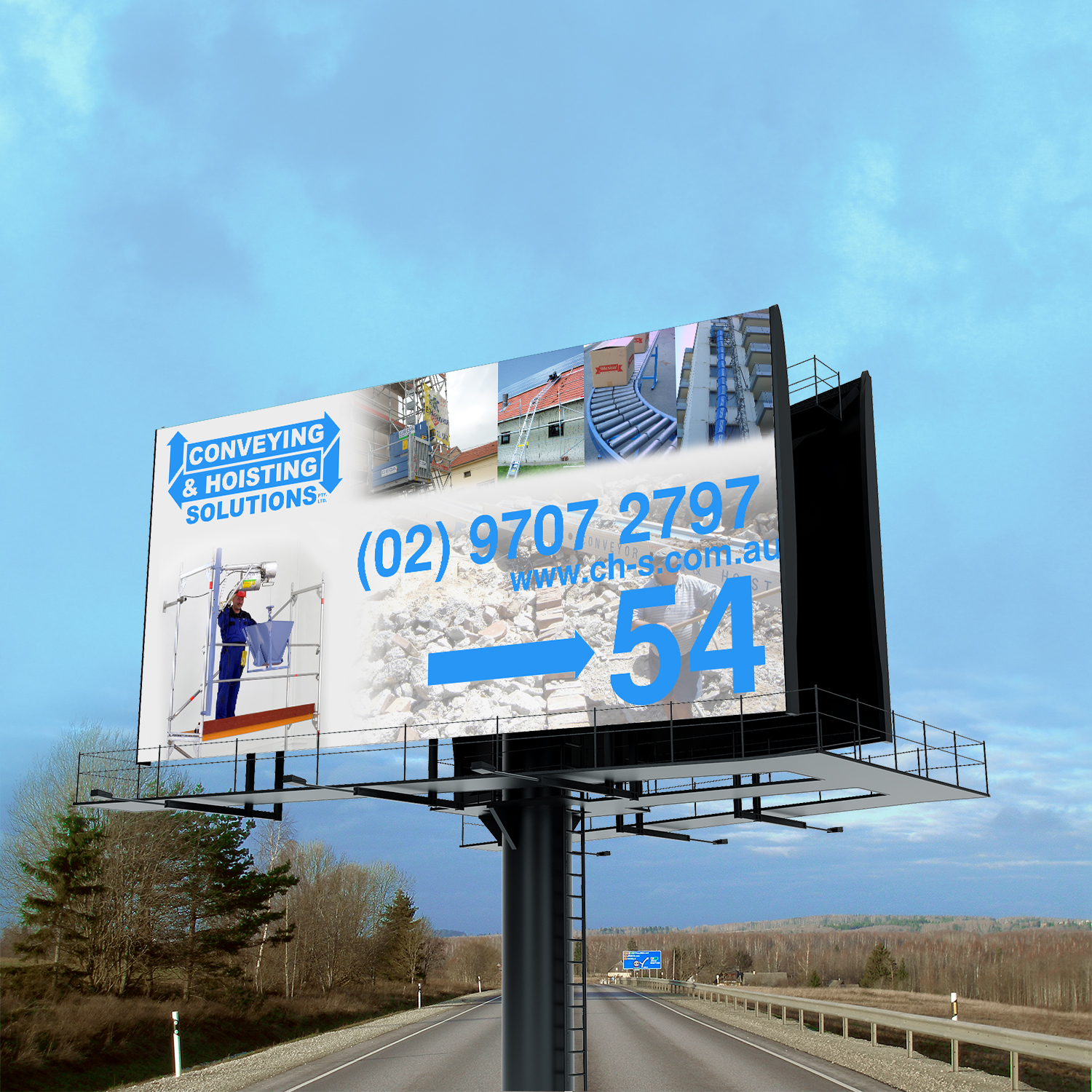 Signage Design by tijanagnjidic for Conveying & Hoisting Solutions | Design #10893971