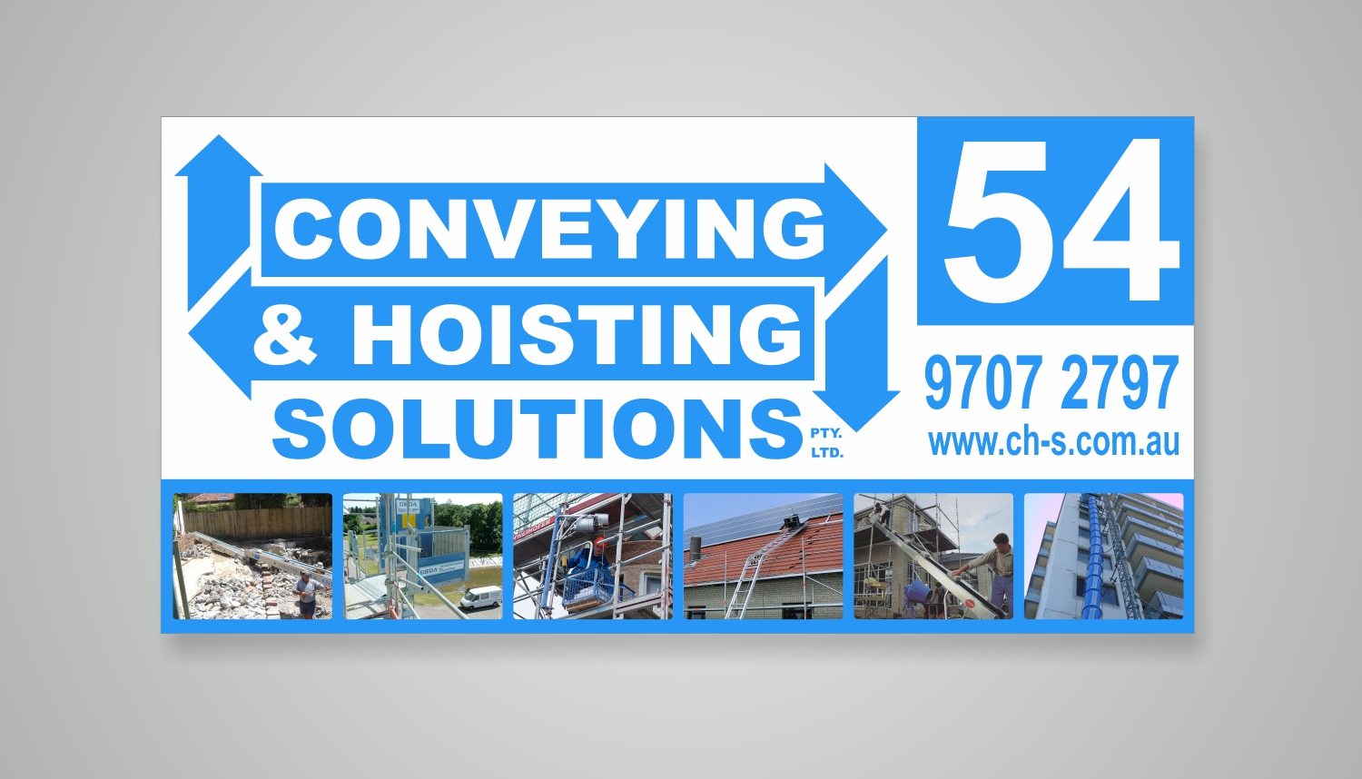 Signage Design by Maestroto for Conveying & Hoisting Solutions | Design #10911381