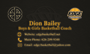 Business Card Design by Ali Sayed for Edge Basketball | Design: #10730351