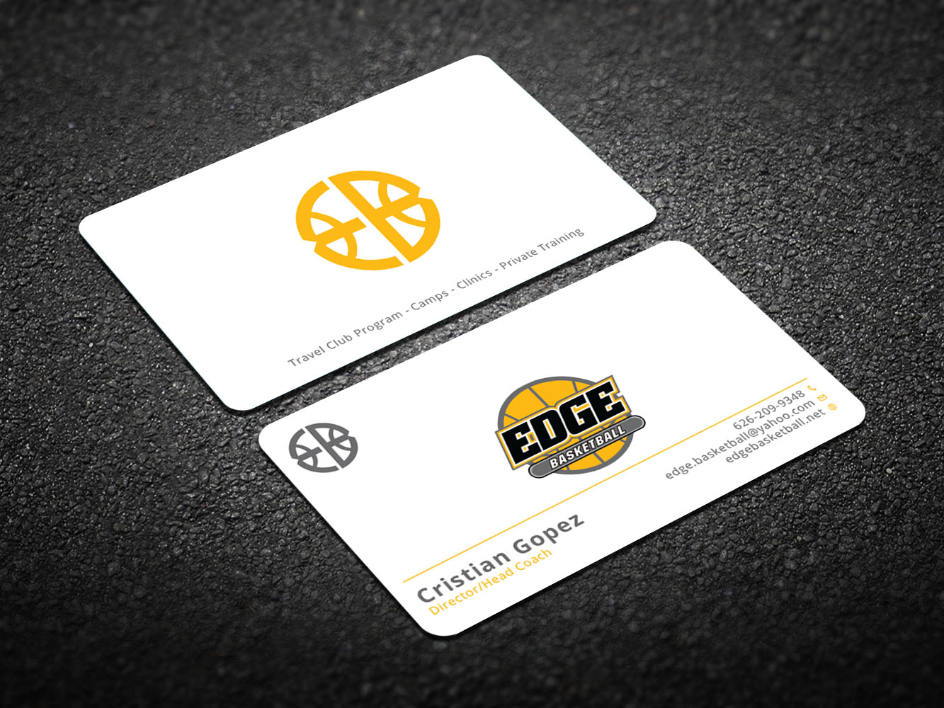 Business Card Design by Verified artistry for Edge Basketball | Design #10732981
