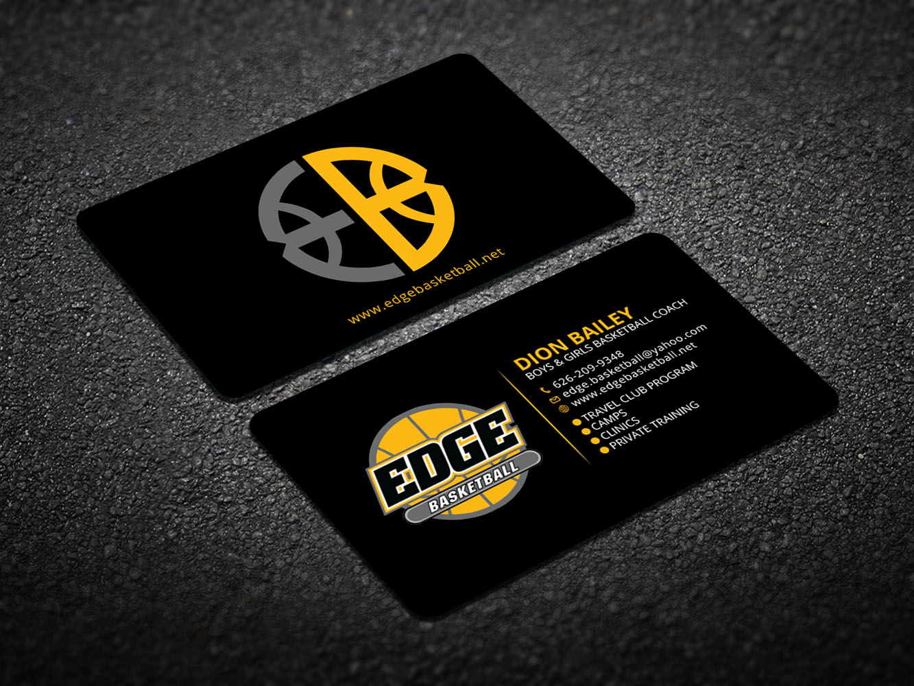 Diseño de Tarjeta de Presentación por Verified artistry (Design garden) para Edge Basketball | Diseño #10740609