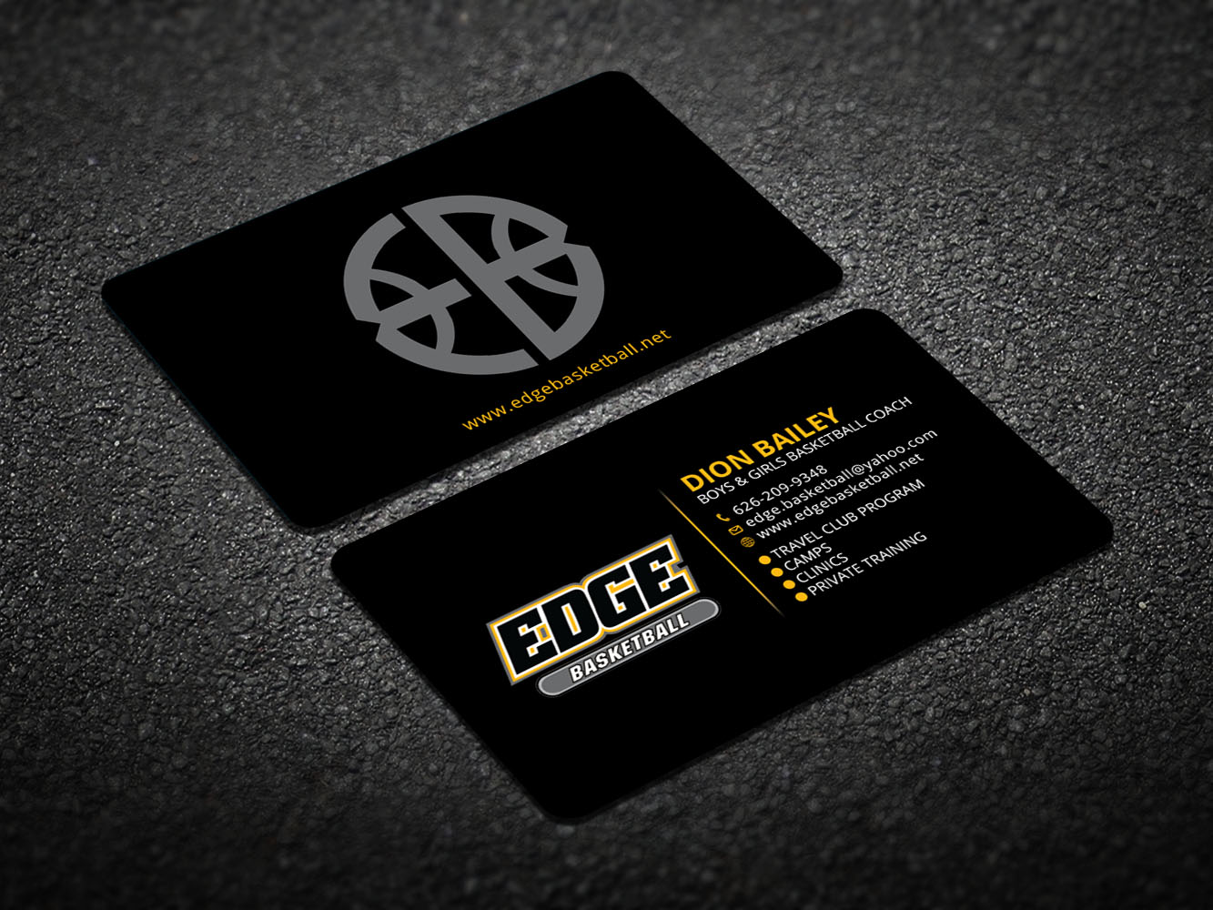 Business Card Design by Verified artistry for Edge Basketball | Design #10740611