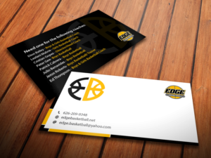 Business Card Design by primarydesigner2k9 for Edge Basketball | Design #10736776