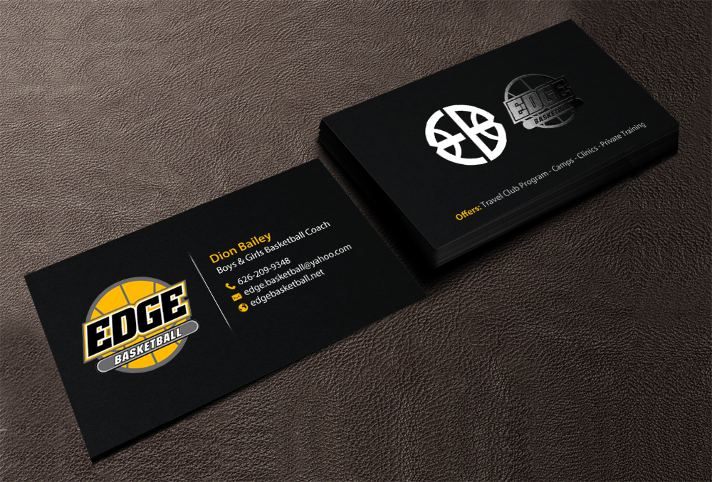Diseño de Tarjeta de Presentación por chandrayaan.creative para Edge Basketball | Diseño #10734533