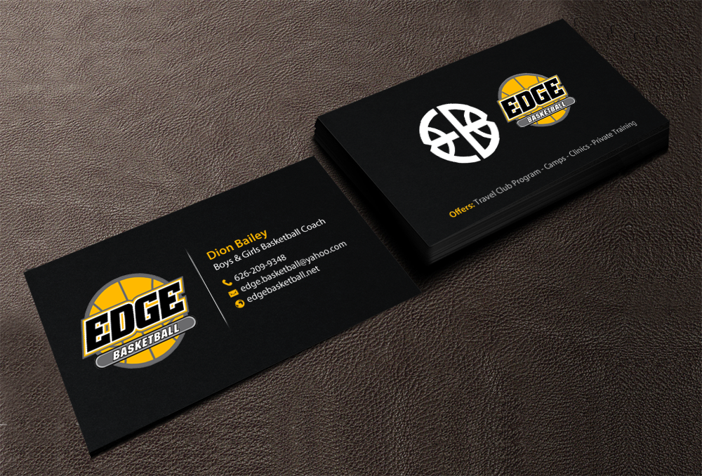 Diseño de Tarjeta de Presentación por chandrayaan.creative para Edge Basketball | Diseño #10734534