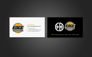 Business Card Design by chandrayaan.creative for Edge Basketball | Design: #10734538
