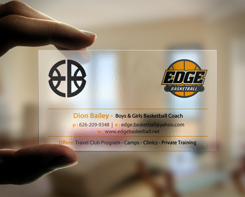 Business Card Design by chandrayaan.creative for Edge Basketball | Design #10734545