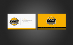 Business Card Design by chandrayaan.creative for Edge Basketball | Design: #10734548