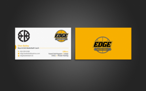 Business Card Design by chandrayaan.creative for Edge Basketball | Design: #10734549