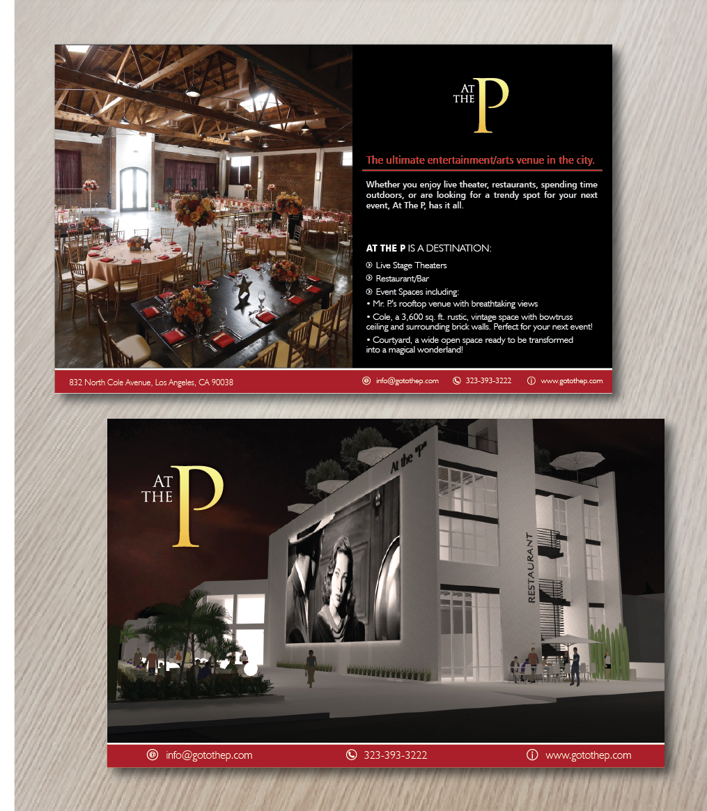 Advertisement Design by alex989 for At The P | Design #10814020