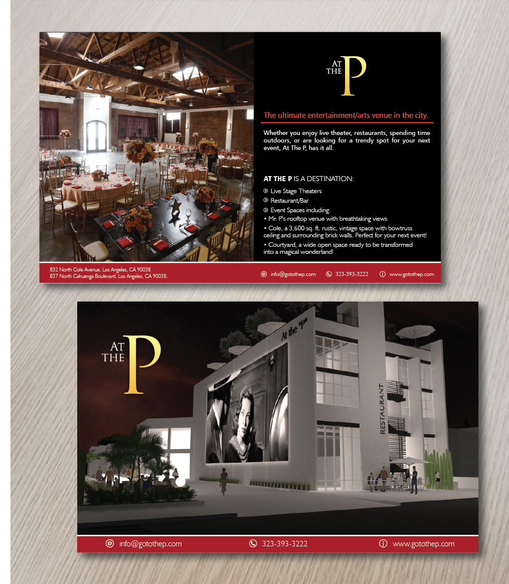 Advertisement Design by alex989 for At The P | Design #10827665