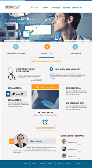 Web Design by adamhfarid for Green Medical Corporation | Design: #2541215