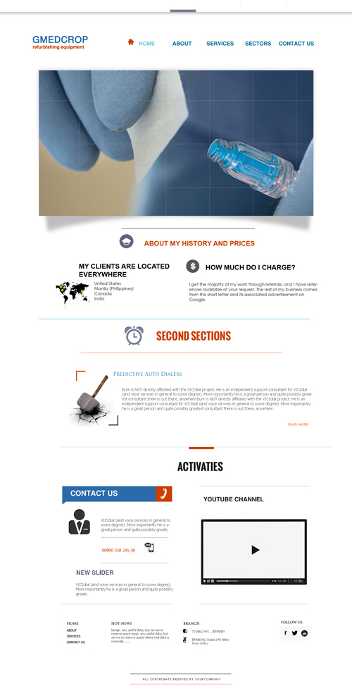 Web-Design von adamhfarid für Green Medical Corporation | Design #2541440