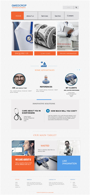 Web Design by adamhfarid for Green Medical Corporation | Design: #2541571