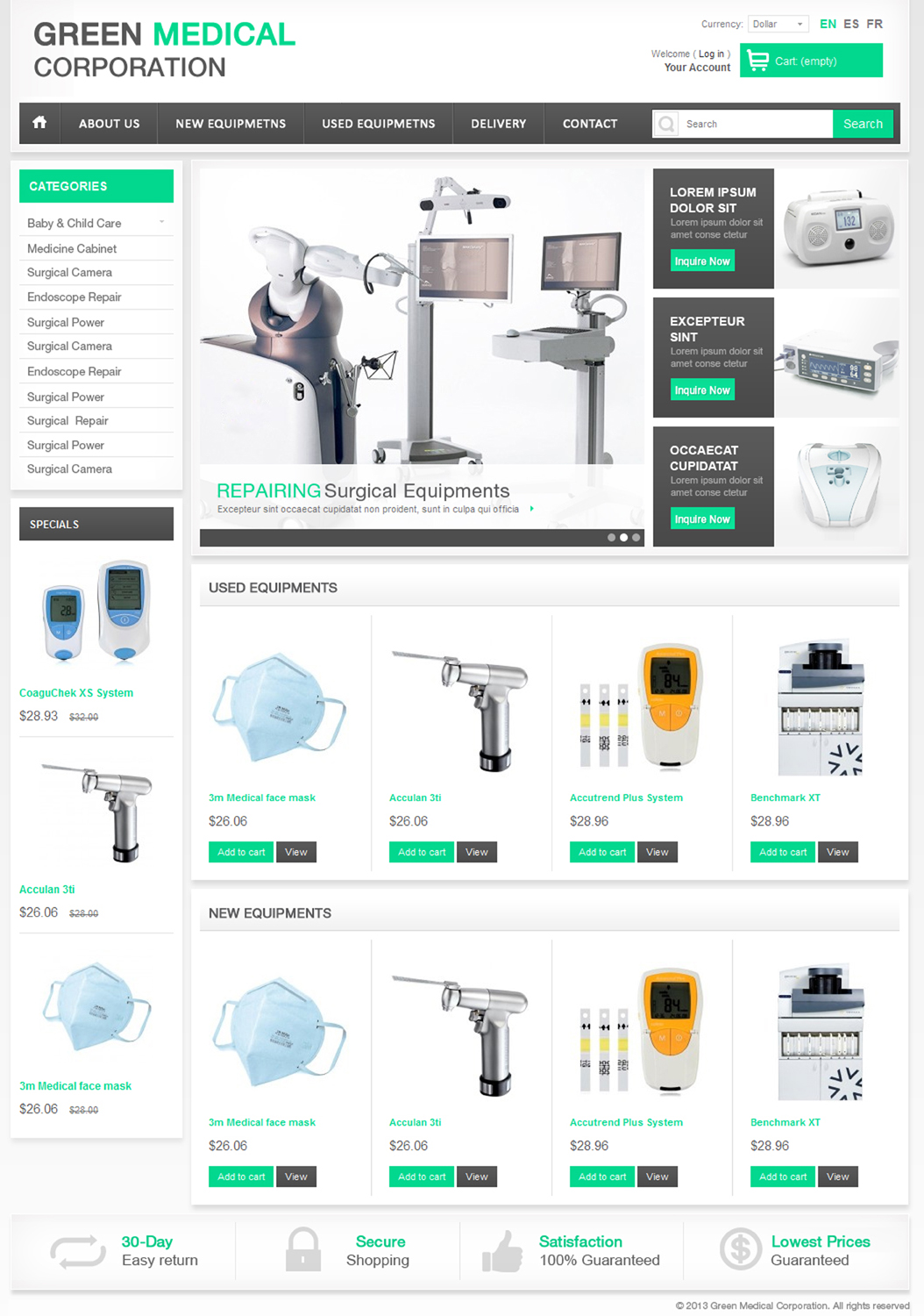 Web-Design von Amandeep für Green Medical Corporation | Design #2539155