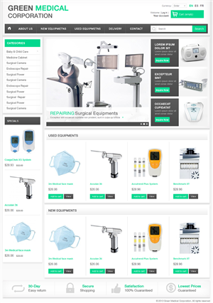 Diseño Web por Amandeep para Green Medical Corporation | Diseño #2539155