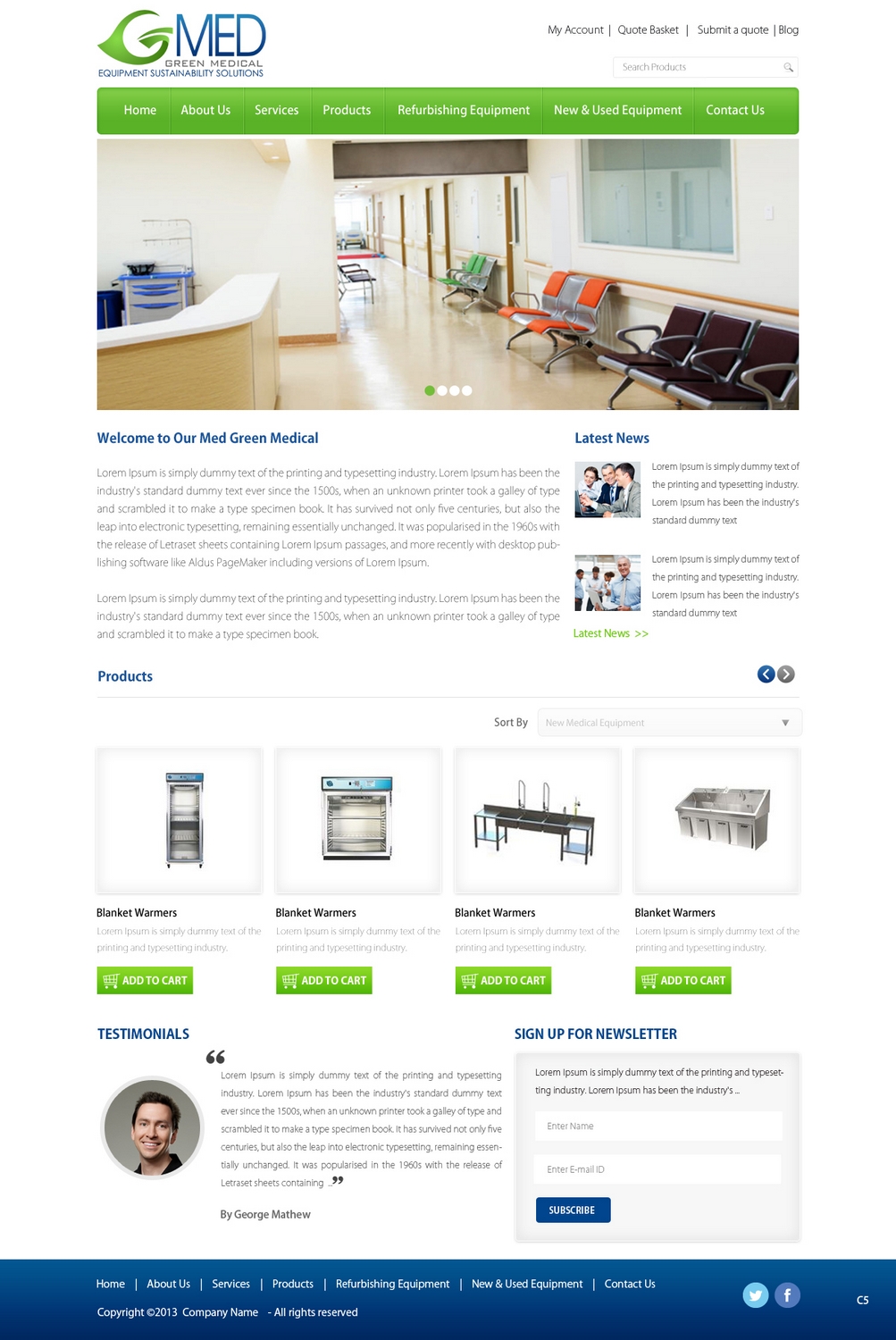 Web Design by pb for Green Medical Corporation | Design #2500344
