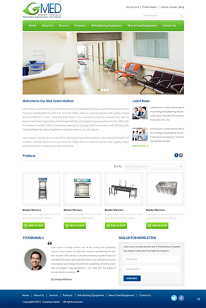 Web Design by pb for Green Medical Corporation | Design: #2500344