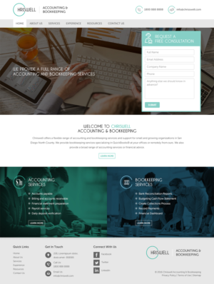 Web Design by RupalTechno for Chriswell Accounting and Bookkeeping | Design: #10803397