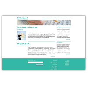 Web Design by at-as for Chriswell Accounting and Bookkeeping | Design: #10779291
