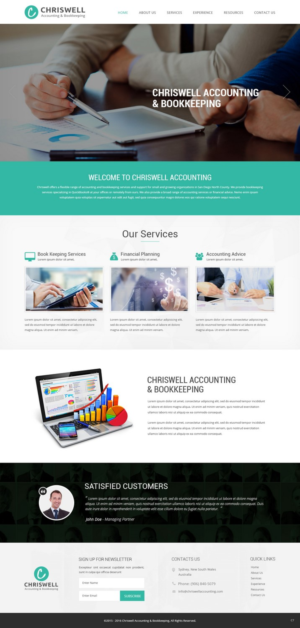 Web Design by pb for Chriswell Accounting and Bookkeeping | Design: #10752727