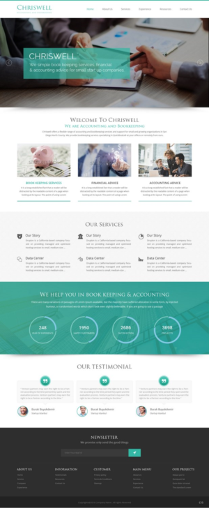 Web Design by pb for Chriswell Accounting and Bookkeeping | Design: #10752728