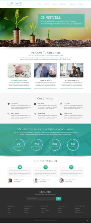Web Design by pb for Chriswell Accounting and Bookkeeping | Design: #10752729