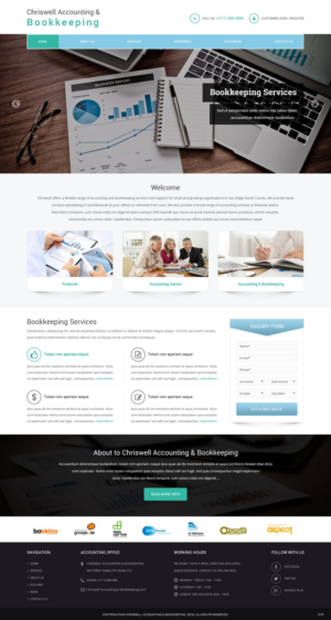 Web Design by pb for Chriswell Accounting and Bookkeeping | Design: #10752731
