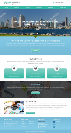 Web Design by pb for Chriswell Accounting and Bookkeeping | Design: #10752734