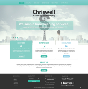 Web Design by pb for Chriswell Accounting and Bookkeeping | Design: #10752735