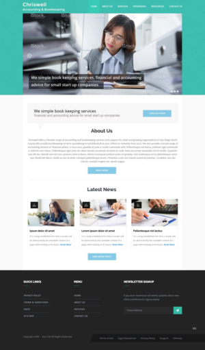 Web Design by pb for Chriswell Accounting and Bookkeeping | Design: #10752738