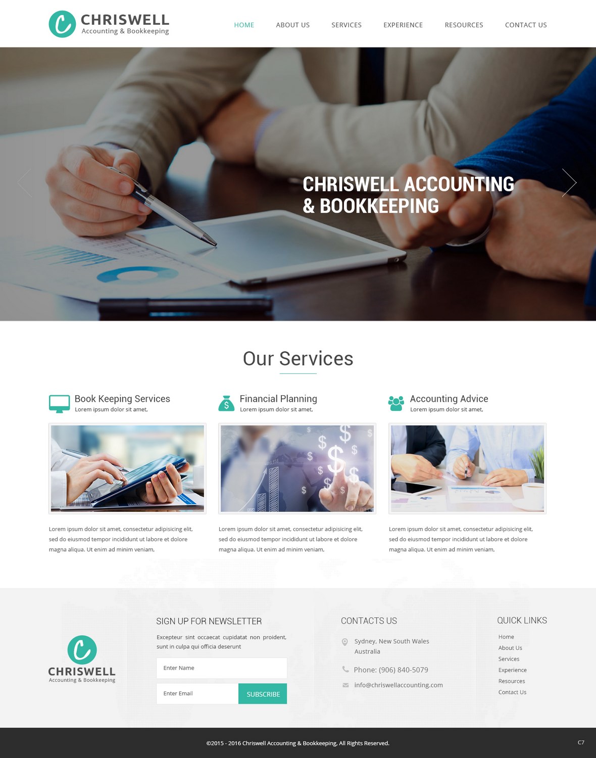 Web Design by pb for Chriswell Accounting and Bookkeeping | Design #10780995