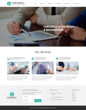 Web Design by pb for Chriswell Accounting and Bookkeeping | Design: #10780995