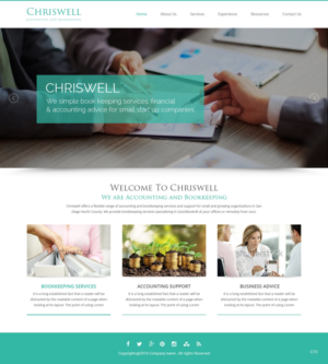 Web Design by pb for Chriswell Accounting and Bookkeeping | Design: #10780997