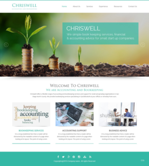 Web Design by pb for Chriswell Accounting and Bookkeeping | Design: #10780999