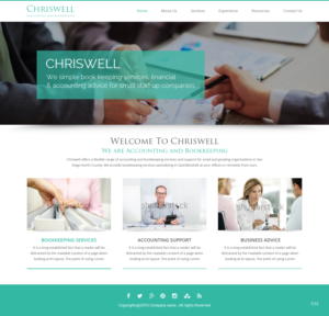 Web Design by pb for Chriswell Accounting and Bookkeeping | Design: #10800887