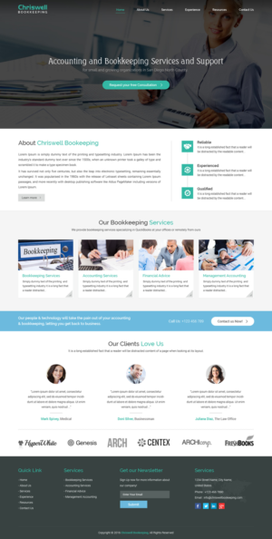 Web Design by Sbss for Chriswell Accounting and Bookkeeping | Design: #10782546