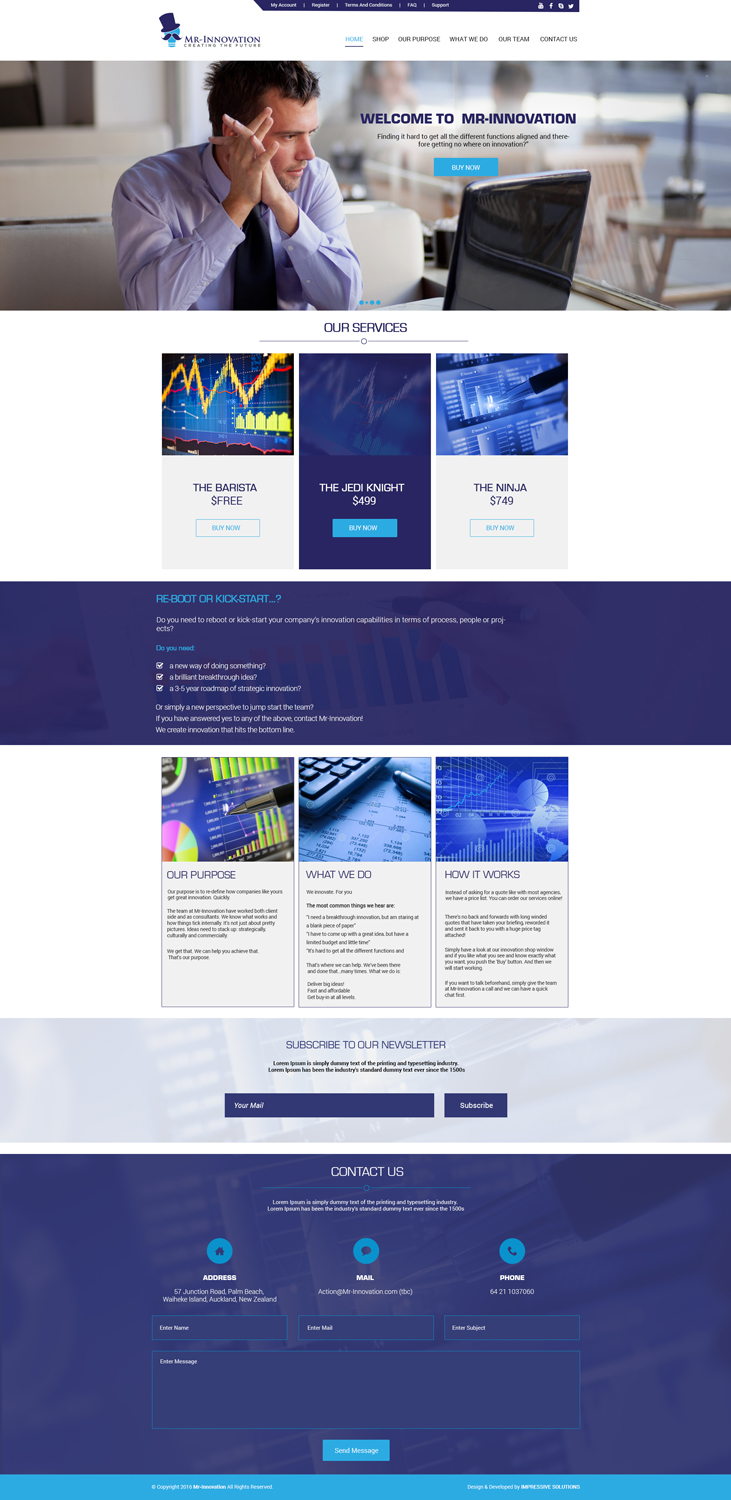 Web Design by Impressive Sol for this project | Design #10814561