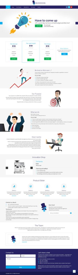 INNOVATION WEBSITE NEEDED:  Agency from NZ needs YOU | Web Design by syrwebdevelopment